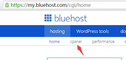 bluehost cpanel