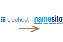 Bluehost域名转到NAMESILO