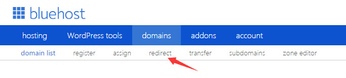 bluehost 301 redirect 1