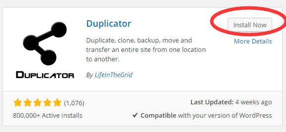 Duplicator插件 1