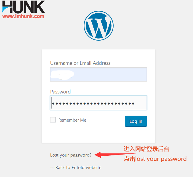 wordpress 找回密码 1