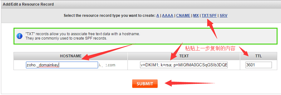 zoho email DKIM 6