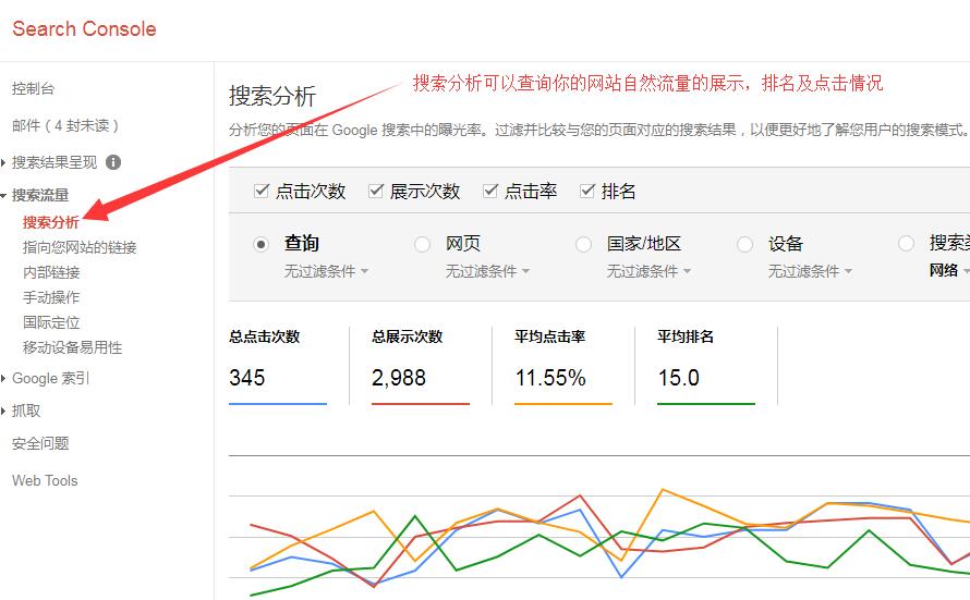 怎么使用google站长工具 5