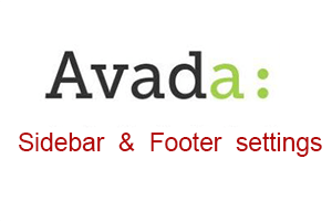  Avada website sidebar and bottom settings