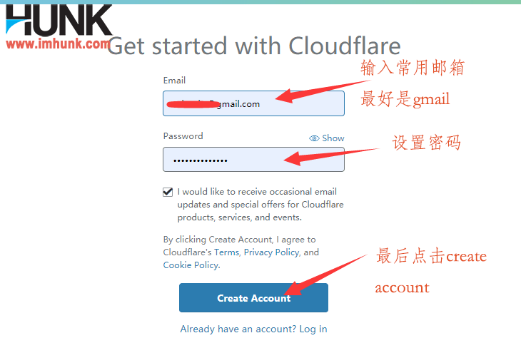 cloudflare注册账号 2